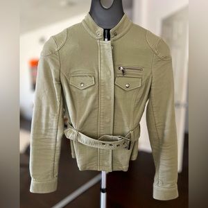 Crop style linen cotton jacket